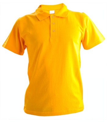 Рубашка-поло, пике 190г/м2, желтая