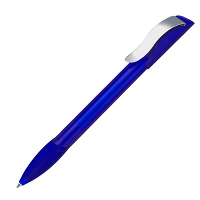 Ручка шариковая Hattrix Clear Soft grip Clip Metal Синий 2735