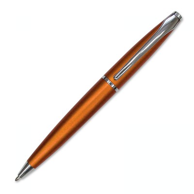 Ручка шариковая с поворотным механизмом оранжевый