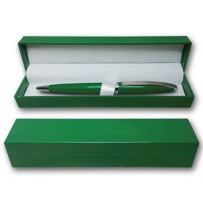 Ручка шариковая в футляре, зеленый