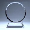Награда из стекла "Овал на подставке" прозрачный