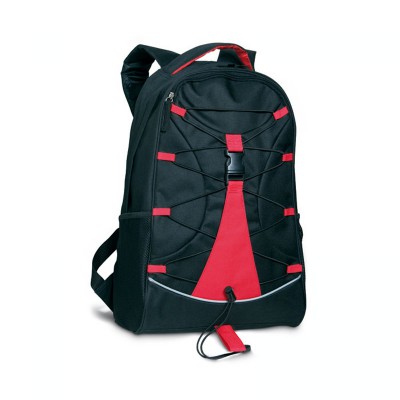Рюкзак, красный, полиэстер, 29x16x46см