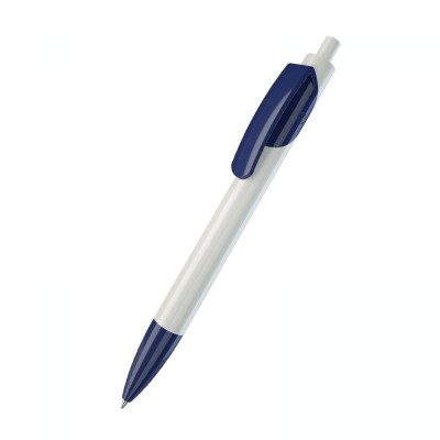 Ручка шариковая TRIS, пластик, белый/синий