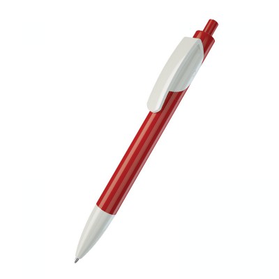 Ручка шариковая TRIS белый/красный