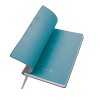 Бизнес-блокнот, формат А5, в линейку, серый/голубой