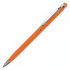 Ручка шариковая со стилусом, оранжевая