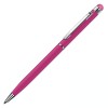 Ручка шариковая со стилусом, розовая розовый