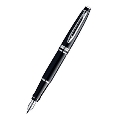 Ручка перьевая WATERMAN EXPERT  черный/серебро