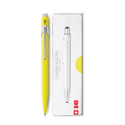 Ручка шариковая Carandache Office Popline желтый