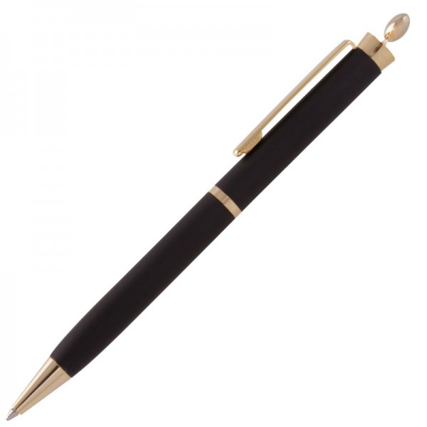 Ручка шариковая с эмблемой "Сердце" черный