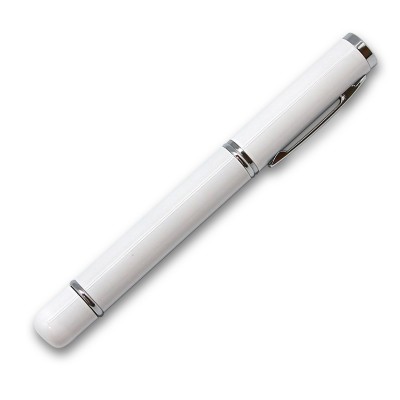 Флешка ручка, 16 Гб, пластик/металл белый