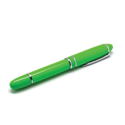 Флешка ручка 32 Гб пластик/металл, зеленый