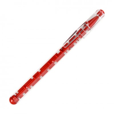 Ручка шариковая "Лабиринт" пластик, красный