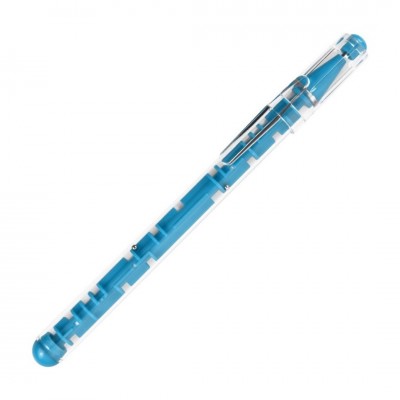 Ручка шариковая "Лабиринт" пластик, голубой