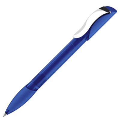 Ручка шариковая Hattrix Clear Soft grip Clip Metal Голубой 2935