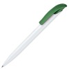 Ручка шариковая Challenger Basic Polished белый/зеленый 347