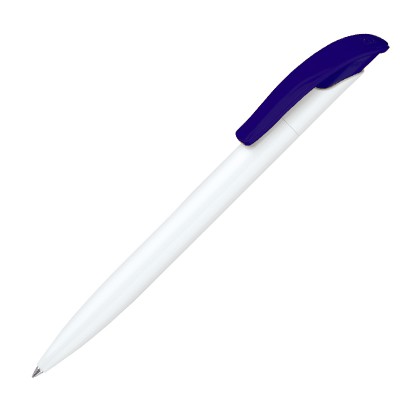 Ручка шариковая Challenger Basic Polished белый/синий 2757