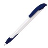 Ручка шариковая Challenger Basic Polished Soft grip zone белый/синий 2757