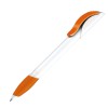 Ручка шариковая Hattrix Polished Basic Soft grip zone белый/оранжевый 151