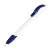 Ручка шариковая Hattrix Polished Basic Soft grip zone белый/синий 2757