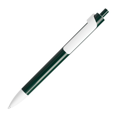 Ручка шариковая FORTE белый/т.зеленый