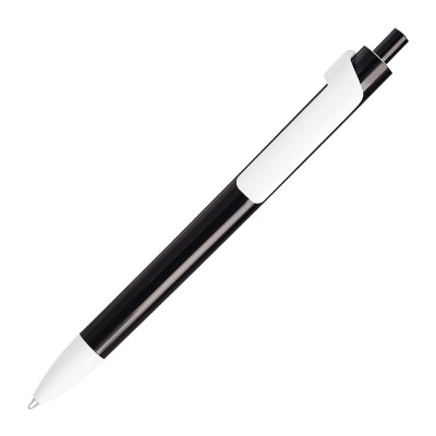 Ручка шариковая FORTE белый/черный