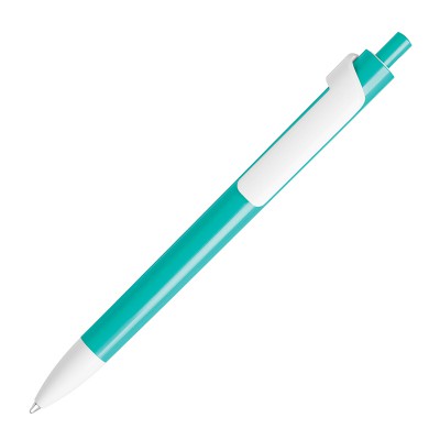 Ручка шариковая FORTE белый/бирюзовый