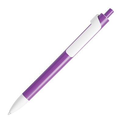 Ручка шариковая FORTE белый/фиолетовый