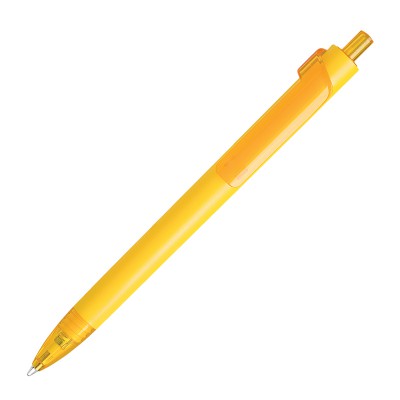 Ручка шариковая FORTE SOFT, покрытие софт-тач желтый