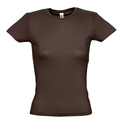 Футболка женская, 150г/м2, коричневая