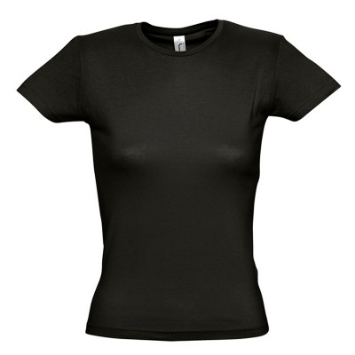 Футболка женская, 150г/м2, черная