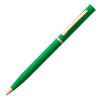 Ручка шариковая, пластик/металл, золотистый/зеленый