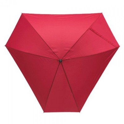 Зонт-трость с большим куполом, треугольный, 150см красный