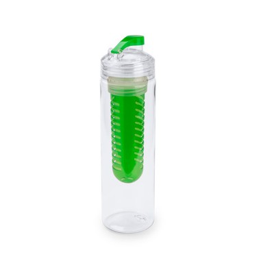 Бутылка для воды, с контейнером для ягод и фруктов, 700мл прозрачный, зеленый