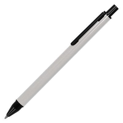 Ручка шариковая, металл, белая