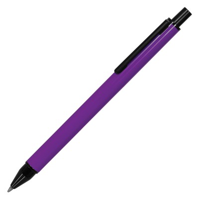 Ручка шариковая, металл, фиолетовая