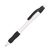 Ручка с прорезиненной поверхностью белый/черный