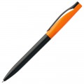 Ручка шариковая черно-оранжевая