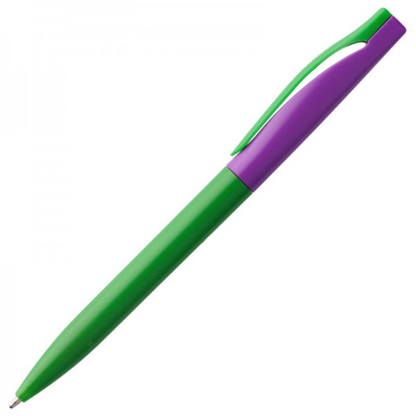 Ручка шариковая зелено-фиолетовая