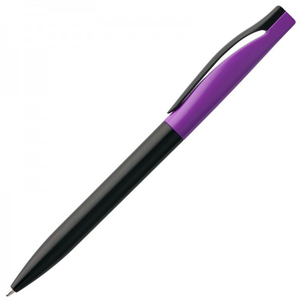 Ручка шариковая черно-фиолетовая