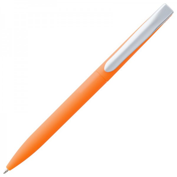 Ручка шариковая, покрытие Soft Touch, оранжевая