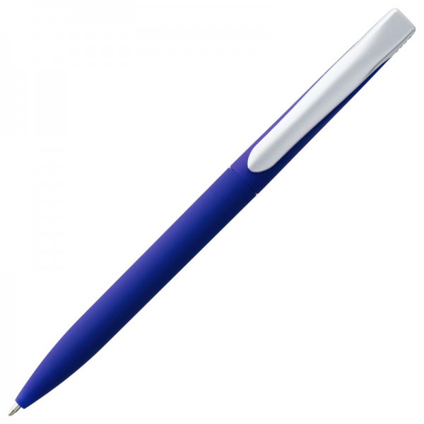 Ручка шариковая, покрытие Soft Touch, синяя