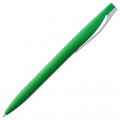 Ручка шариковая, покрытие Soft Touch, зеленая