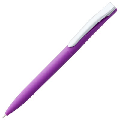 Ручка шариковая, покрытие Soft Touch, фиолетовая
