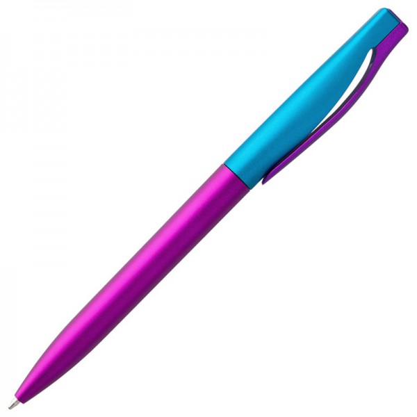 Ручка шариковая, розово-голубая