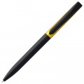 Ручка шариковая, черно-желтая
