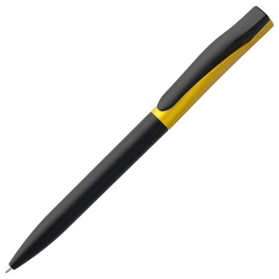 Ручка шариковая, черно-желтая