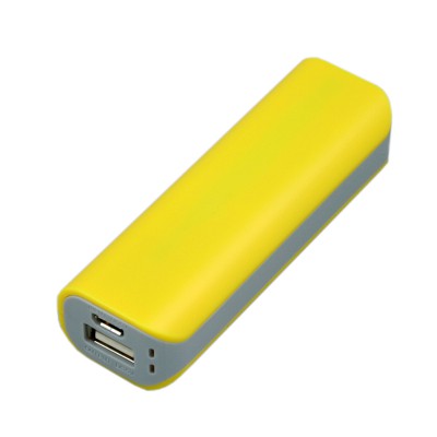 Зарядное устройство power bank (2200 mAh) желтый