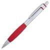 Ручка шариковая, с красными элементами