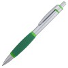 Ручка шариковая, с зелеными элементами
